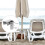 Patio Umbrella Holder Clamp for Deck Railing and Poles - Silver 5