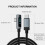Εύκαμπτο καλώδιο γρήγορης φόρτισης USB C με οπτική οθόνη ισχύος για τηλέφωνα και 5
