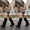 Women's Fuzzy Leg Warmers – Thick Polyester, 30cm, 5 4