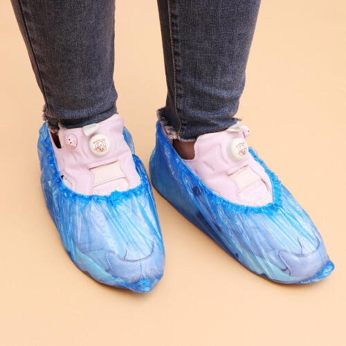 Καλύμματα παπουτσιών 100 τεμάχια Καλύμματα παπουτσιών μιας χρήσης, αδιάβροχα και 2