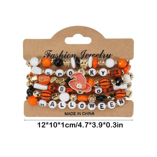 Set Halloween kralenarmbanden – Stapelbaar en elastisch 2