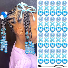 Acrylic Hair Beads Set for Braids Dreadlocks Ponytails