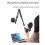 Adjustable Bracket Wall Mounted Microphone Support Fixed Base Punching Holes Universal Microphone and Light Holder 1