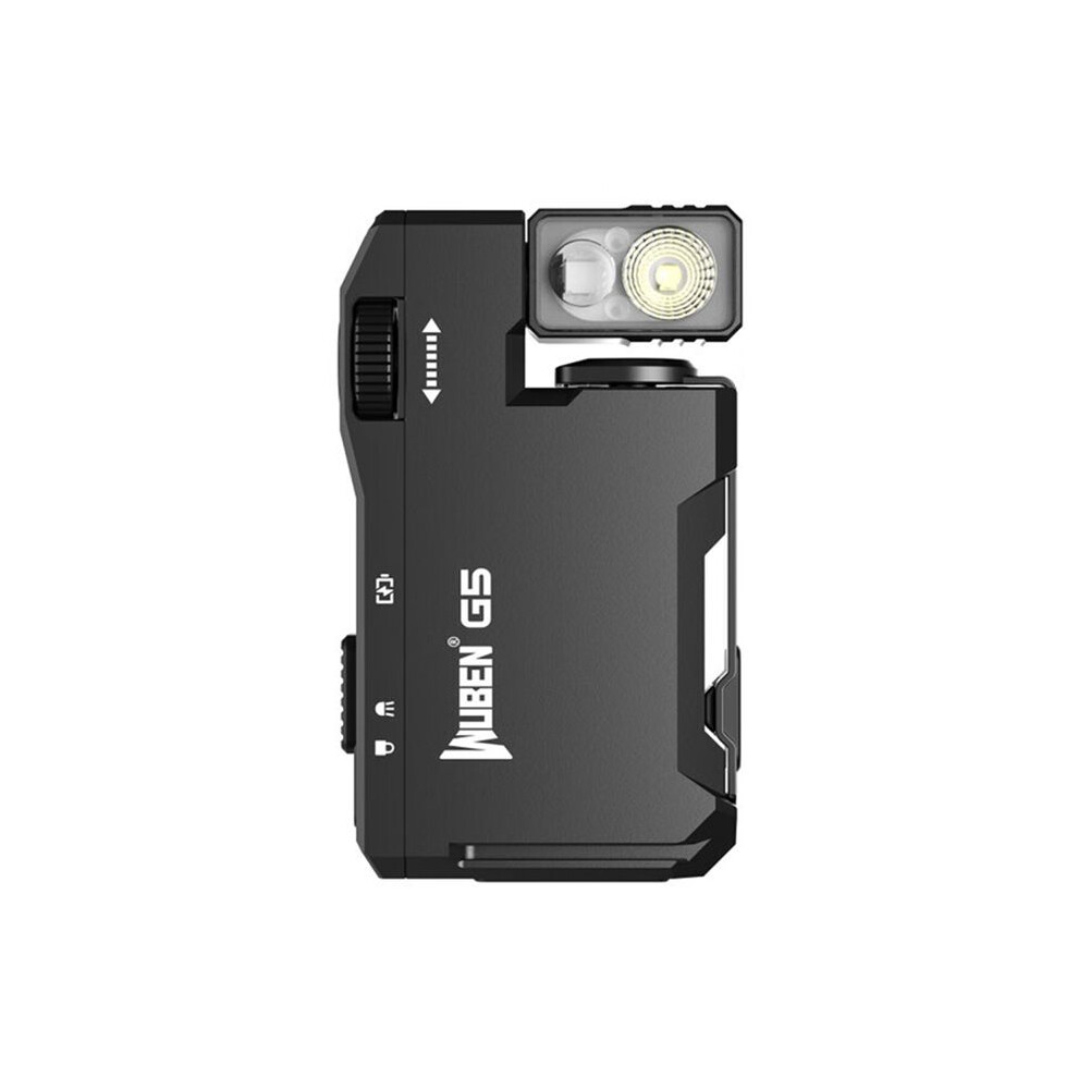 Wuben G5 Rechargeable Edc Powerful Flashights 400 Lumens Portable Flat Flashs Magnetic Keychain Light/Black 6034021445964