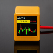 For NerdMiner BitCoin Cryptocurrency Display Stocks,Currency Exchange Rate,Price Tracker Ticker Weather  Clock A