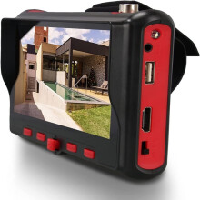 Camera Tester, Portable Wrist CCTV Tester, 5inch LCD Monitor, -Compatible in &VGA in, Camera Debugging Helper