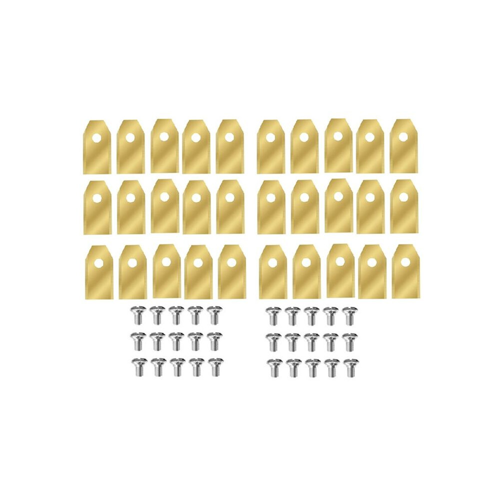 30 Pcs Blades With Screws For Navimow I105n/I108n/I110n/ H500n/H800n/H1500n/H3000n Lawn Mower Gold 4712706800599