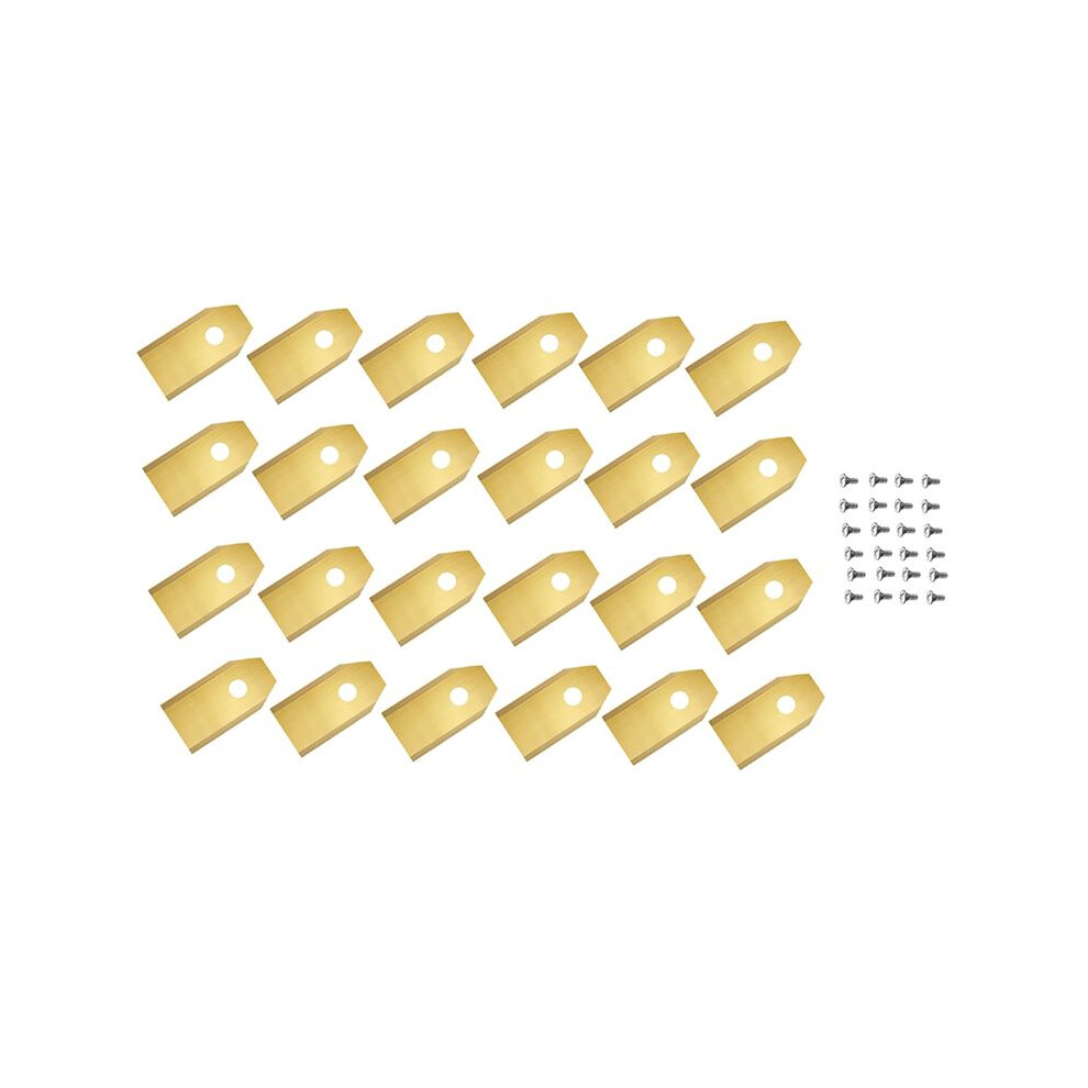 24Pcs Blades With Screws For Navimow I105n/I108n/I110n/ H500n/H800n/H1500n/H3000n Lawn Mower Gold 6032375972372