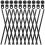 OUNONA Poster Hanger Clips Plastic Posters Scroll Silver Hanging Black 7