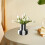 Vase à rayures noires et blanches pour comptoir, table à manger, salon 7