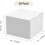 Caixas de envio de papelão ondulado branco, 7x7x5 polegadas, conjunto de 40 2