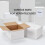 Caixas de envio de papelão ondulado branco, 7x7x5 polegadas, conjunto de 40 6