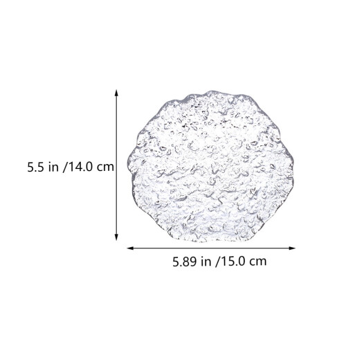 Glass Salad Plate Transparent 15 cm 1