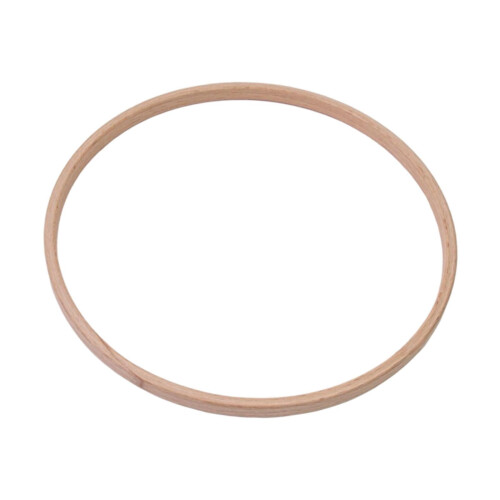 Conjunto de 3 aros de macramê, aros de madeira resistentes para artesanato, decoração de parede, 18 cm (7 polegadas) 1