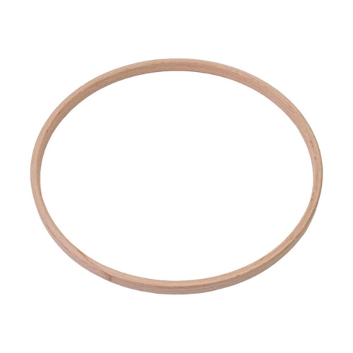 Conjunto de 3 aros de macramê, aros de madeira resistentes para artesanato, decoração de parede, 18 cm (7 polegadas) 2
