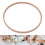 Conjunto de 3 aros de macramê, aros de madeira resistentes para artesanato, decoração de parede, 18 cm (7 polegadas) 7