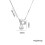 Bubble Letter Necklace Silver Gold Initial Pendant 2