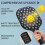 Σετ κουπιών Pickleball από fiberglass με λουλούδια και 2 μπάλες και τσάντα – Συμβατό με 4