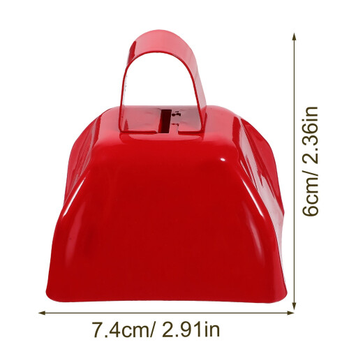 TOYMYTOY2Pack Μεταλλικά Διακοσμητικά Κουδούνια Αγελάδας με Θόρυβο, Σχεδιασμός 1