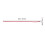 1Pack Red Plastic Car Wire Puller Tool for Audio System Installation Corner Routing Guide 19.65X0.28X0.12in 2