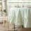 100% Cotton Red and White Gingham Ruffled Round Tablecloth 4