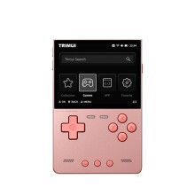 TRIMUI BRICK Hammer Retro Handheld Game Console 3.2Inch IPS Screen Metal Exterior Key LED Lighting 128GB Rose Gold