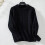 Women's Solid Black Sweater with Ribbed Cuffs, Size L 4