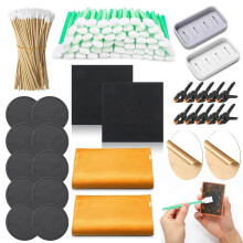Kit de 228 Peças para Alisar Cartas Colecionáveis, Kit de Limpeza para Cartas de TCG, Suprimentos para Limpeza e Proteção de Colecionáveis