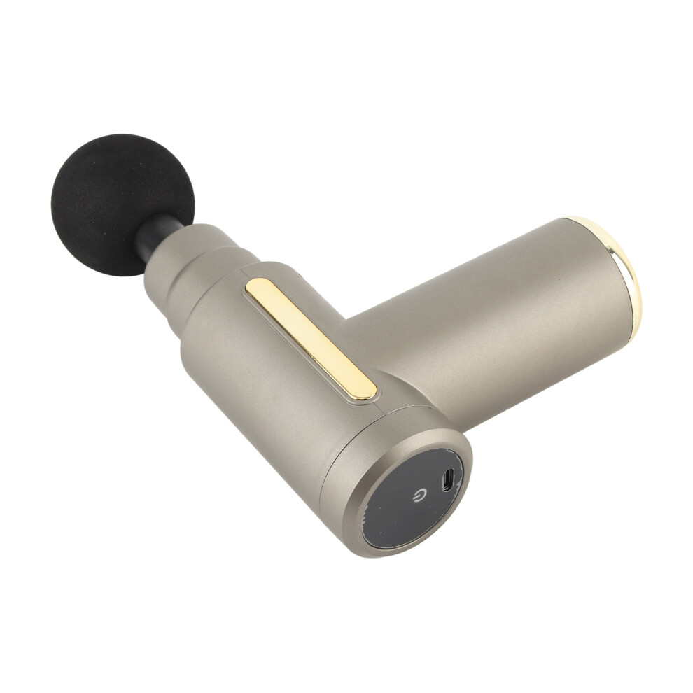 Portable Electric Muscle Massager with 4 Heads, 1800mAh Battery Gray