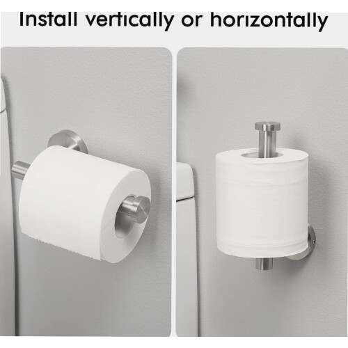 Toiletpapirholder SUS304 Rustfrit stål vægmontering børstet, A2175S12-2 1