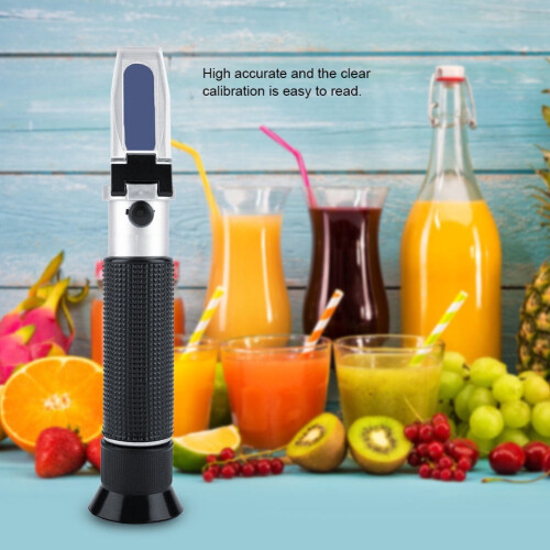 Portable Brix Refractometer, Sugar Tester For Juice, Beer Jam, High Accuracy 2