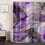 Cortina de chuveiro para banheiro em mármore roxo com ganchos, 72 x 84 polegadas 5