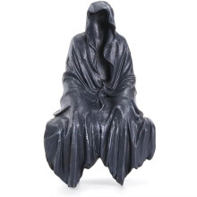 Statua Gotica da Tavolo Raffigurante il Mietitore - Scultura Gotica Spettrale per Giardino o Libreria - Decorazione Fantasy per Libreria