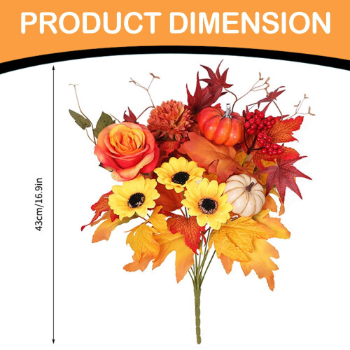Buchet artificial de floarea-soarelui pentru decor acasă, 1 pachet 2