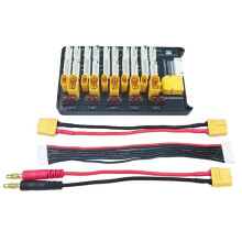 XT60 XT30 RC Lipo Battery Parallel Charging Board - Supports 5 Packs for 2S-6S Lipo Batteries with Safety Fuses