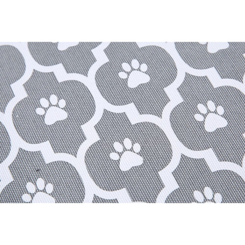 Canvas opbergkubus met pootafdruk, groot (41x32x21cm) 1