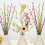 Spring Easter Egg Floral Picks 15.7 inch Artificial Twig 6