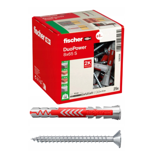 Fischer FISCHER DUOPOWER -TULPPA 8x65 S 25 kpl. 1