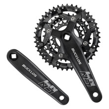 BUCKLOS Mtb Crankset 104BCD 170mm Bicycle Crankset 22/32/44t  Design Triple Mountain Bike Chainring Set