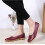 Γυναικεία Δερμάτινα Παπούτσια Loafers Μονόχρωμα Slip-on Flat Παπούτσια Άνετα Casual Φλατ για 3