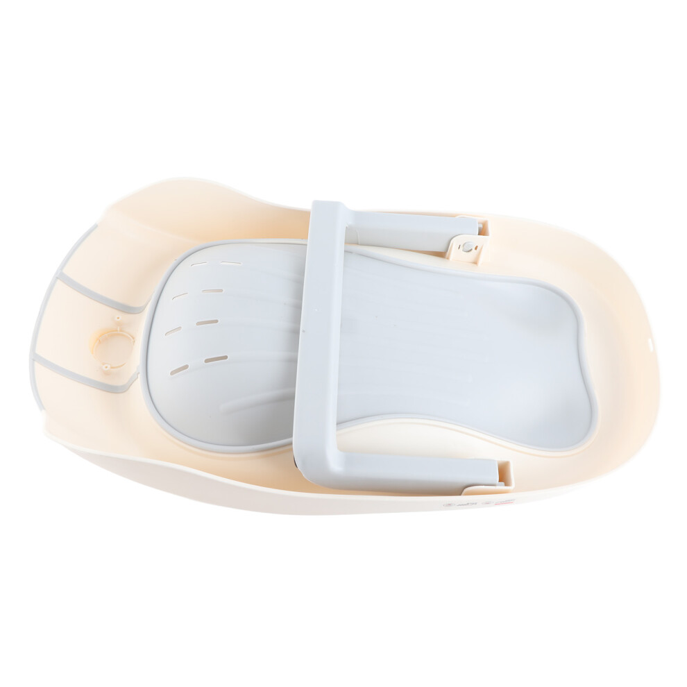Baby Bath Support Non-Slip Adjustable Pp Tpe For Newborns Home Travel Gray