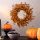 Halloween Wreath Plastic Decorative Door Wreath 1 pc 3