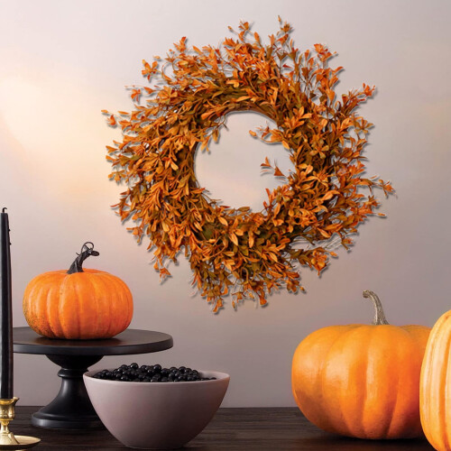 Halloween Wreath Plastic Decorative Door Wreath 1 pc 2