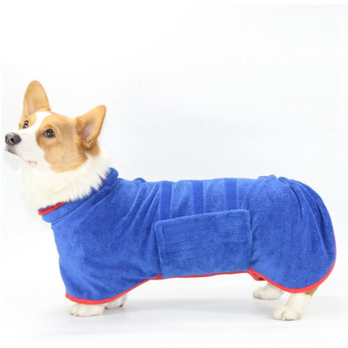 Albornoz absorbente ajustable para secar perros 1