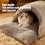 Karymi Pet Bed & Villa – Αφαιρούμενη, ζεστή φωλιά γάτας/σκύλου για τον χειμώνα, δώρο για την 4