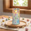 Easter LED Pillar Candles with Remote Flickering Glass Set 4