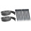 1 Set Black PE Landscape Edging for Garden Borders Edging L-shaped Style 5