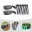 1 Set Black PE Landscape Edging for Garden Borders Edging L-shaped Style 7