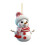 Enfeites de Natal planos em acrílico com boneco de neve (5 peças) 4