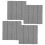 4pcs Balcony Backyard Interlocking Deck Tile Plastic Deck Floors Yard Decor 7